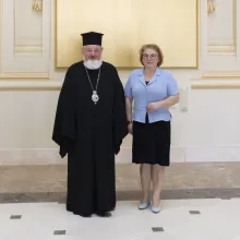 Noul Ambasador al Albaniei la București, în vizită de prezentare la Patriarhia Română