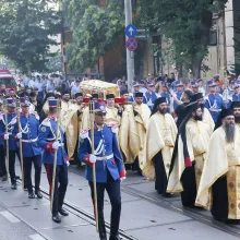 Procesiune jubiliară în ajunul primei celebrări a Aducerii moaștelor Sf. Cuv. Dimitrie cel Nou la București