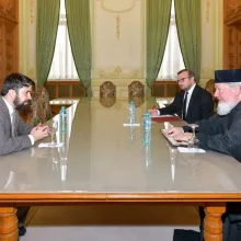 Vice-ambasadorul Israelului la București, în vizită la Patriarhia Română