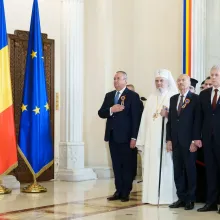 Patriarhul Daniel a participat la recepția oferită de Ziua Națională la Palatul Cotroceni