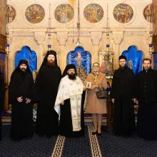 Ambasadoarea Georgiei la București a dăruit Mănăstirii Antim o icoană a Sfintei Nina, luminătoarea Georgiei