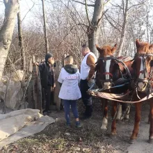 Voluntarii Paraclisului Catedralei Naționale au sprijinit mai multe familii din Lacul Turcului