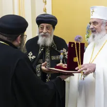 Patriarhul Copt al Alexandriei, primit de Patriarhul Daniel: Vizităm și învățăm din Biserica Ortodoxă Română