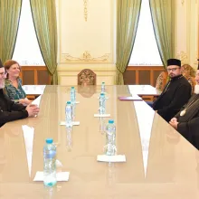 O delegație din Patriarhia Antiohiei a vizitat Palatul Patriarhiei Române
