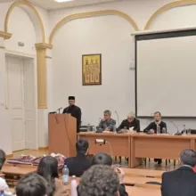 Facultatea de Teologie din București a găzduit o conferință omagială dedicată arhimandritului Andrei Scrima