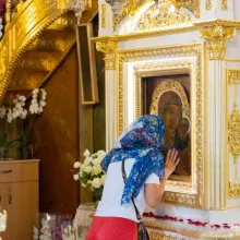 68 de ani de când Icoana făcătoare de minuni a Maicii Domnului „Siriaca” a fost adusă la Mănăstirea Ghighiu