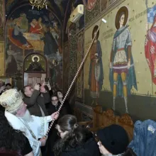 PS Varlaam Ploieșteanul a sfințit pictura Bisericii Parcul Călărași din Capitală