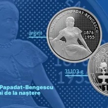 BNR marchează 150 de ani de la nașterea Hortensiei Papadat-Bengescu printr-o emisiune numismatică