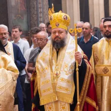 Sărbătoarea Aducerii moaștelor Sf. Dimitrie cel Nou la București: Ne-a ferit de multe primejdii, a spus PS Paisie Sinaitul