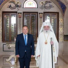 Primarul orașului Tesalonic, în vizită la Patriarhia Română